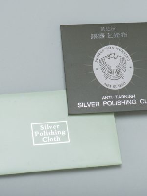 Sterling silver jewelry cleaning flannel high quality silver cloth imitation leather velvet jewelry polishing cloth once maintenance cotton alcohol cotton