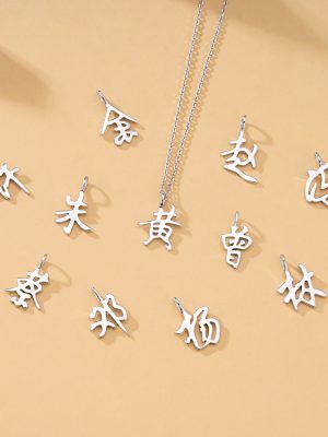 S925 sterling silver glossy pendant necklace tremolo simple design all-match clavicle chain