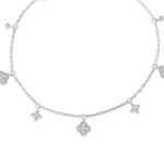 color: White stone + white gold
