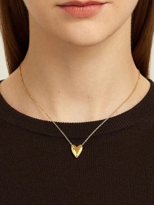 S925 Sterling Silver Plated 14K Gold Elegant Versatile Diamond Necklace Design Light Luxury Simple Love Clavicle Chain Female Ouni Na