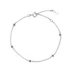 color: red zirconium / Style: white gold