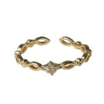 color: 14K Gold / size: Open Ring