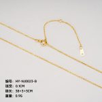 color: 0.1cm cross chain (38+3+3) / Style: white gold