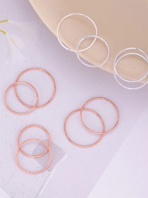 Japanese and Korean S925 Sterling Silver Twist Ring Women's Simple Personalized Daily All-match Stacked Ring Wholesale for Girls