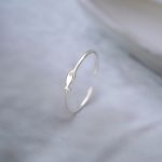 color: Small fish ring-silver / size: Opening adjustable