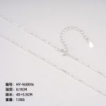 color: 0.11cm flash bead chain (40+5cm) / Style: Silver