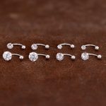 color: white gold / Style: 3mm