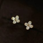 color: Gold Pair / size: white drill