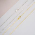 color: 42cm +3cm cross chain / Style: 18K Gold