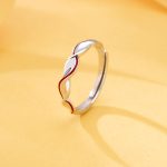 color: White gold [men] inner diameter 18mm / size: Opening adjustable
