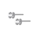 color: Small smooth H white gold/pair (including ear plug)