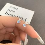 color: Moonstone earrings