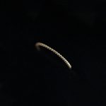S925 Sterling Silver Plated 18k Gold Beads Ins Style Extremely Fine Simple Basic Style Overlapping Versatile Ring Plain Ring Small Finger Ring