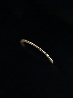 S925 Sterling Silver Plated 18k Gold Beads Ins Style Extremely Fine Simple Basic Style Overlapping Versatile Ring Plain Ring Small Finger Ring