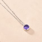 color: Medium Purple Zirconium (June) / Style: white gold
