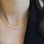 S925 sterling silver water wave chain Korean style light luxury fine water wave element necklace with chain versatile design clavicle chain