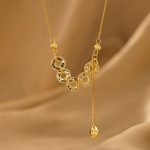 color: Ice Ice Five Emperor Coin Necklace-Gold