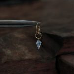 Jennie Earrings S925 Sterling Silver Plated 18K Water Drop Zircon Earrings Little Red Riding Book DIY with HME