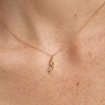Fashionable All-match S925 Sterling Silver Plated 18K Gold 8-character Necklace Women's Simple Classic Mobius Clavicle Chain Cool