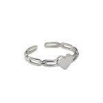 color: white gold / size: Open Ring
