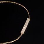 Fugui nothing card ~ S925 sterling silver plated 18k gold inlaid zircon bracelet rectangular gift meticulous luxury HME