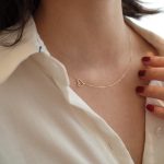 All-Body S925 Sterling Silver Plated 14k Gold Love Necklace Women's Simple Elegant All-Match Pendant Minimalist Small Clavicle Chain I