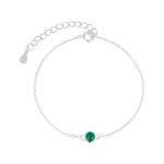 color: May (Green Agate) / Style: Silver