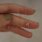 Japanese S925 Sterling Silver Plated 14K Gold Key Pendant Necklace Women's Design Diamond Light Luxury Fashion Collarbone Chain Ouni Na
