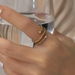 color: 14K Gold / size: Open Ring
