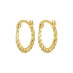 color: Gold twist earrings