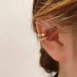 S925 Sterling Silver Ear Clip No Ear Holes High-end Earrings Women's Cold Style Ear Bone Clip Retro Elegant Light Luxury Earrings Ouni Na