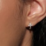 color: A pair of trumpet (inner diameter 7.5MM) / size: Gold