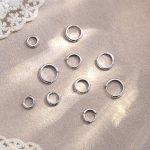 color: white gold / Style: Internal diameter 5mm