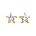 color: Star Stud Earrings [Gold]] / Style: 5mm