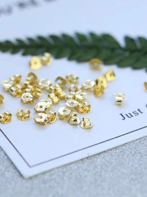 S925 Sterling Silver Plated 14K Gold Earplugs Platinum Earplugs Rose Gold Earplugs Silver Earrings Earrings Accessories Ouni Na