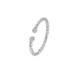 color: white gold / size: Open Ring
