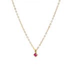 color: rose-red drill / size: 14K Gold