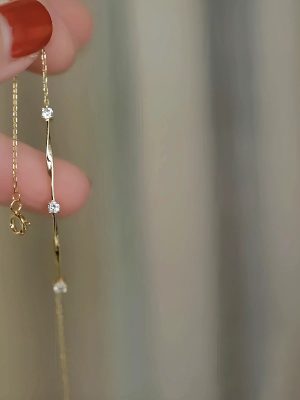 S925 Sterling Silver Plated 14K Gold Classic Mobius Bracelet Women's Design High-grade Diamond Set Simple Hand Ornament