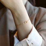 S925 Sterling Silver Plated 14K Gold Hollow Four-leaf Clover Bracelet Women's 2025 New High-end Light Luxury Jewelry Ouni Na