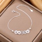 color: Ice Ice Five Emperor Coin Bracelet-Silver