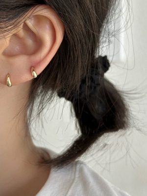 Mini Drop Earrings s925 Sterling Silver Gold Plated Minimalist Earrings Daily Commuter Earrings Small Glow Base Female Ouni Na