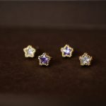 color: White diamond gold pair (including ear plug)