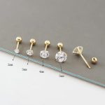 color: 18K gold -2MM pair