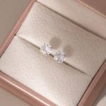 color: Fireworks cut white zirconium (single) / Style: Foot Silver