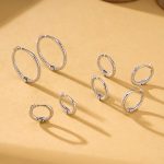 color: white gold / Style: Inner diameter 6mm