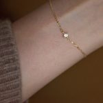 color: 14K gold (15+3cm) / size: S925 Silver (4M Diamond) Picture