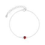 color: January (Garnet) / Style: Silver