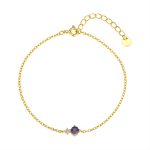 color: February [Middle Purple Zirconium]] / Style: GOLD