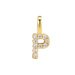color: P (single pendant) / Style: 18K Gold