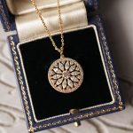 Sunny Light S925 Sterling Silver Japanese and Korean Style Light Luxury Design Retro Necklace Pendant Women's Collarbone Chain Elegant Palace HME